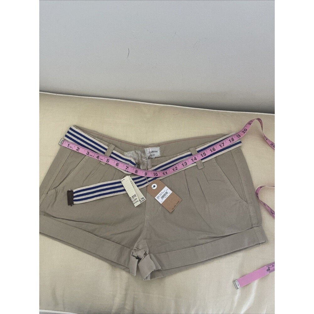 NWT Bellerose 11426 safari beige shorts Belt Women  Sz 2 - Picture 5 of 7